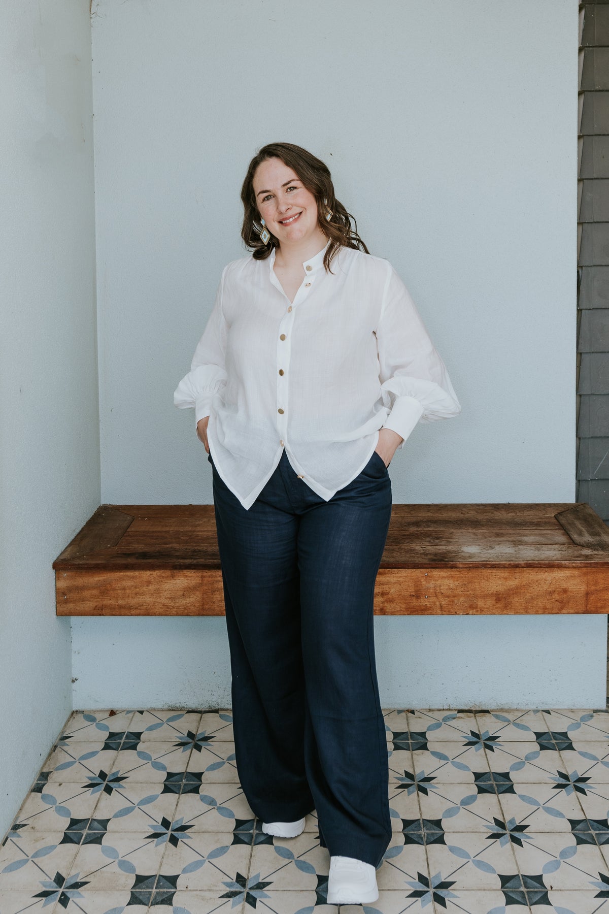 Presence Blouse in Seasalt