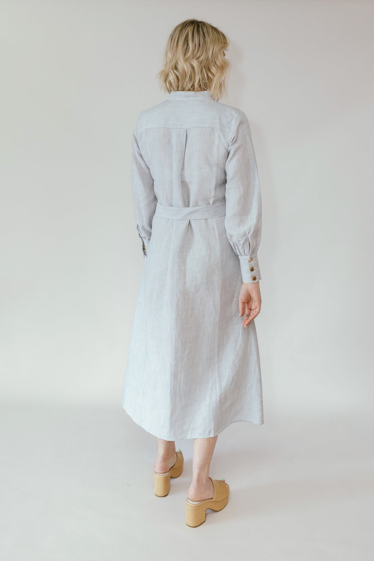 Reign Shirtdress in Dusted Blue & Seasalt Stripe