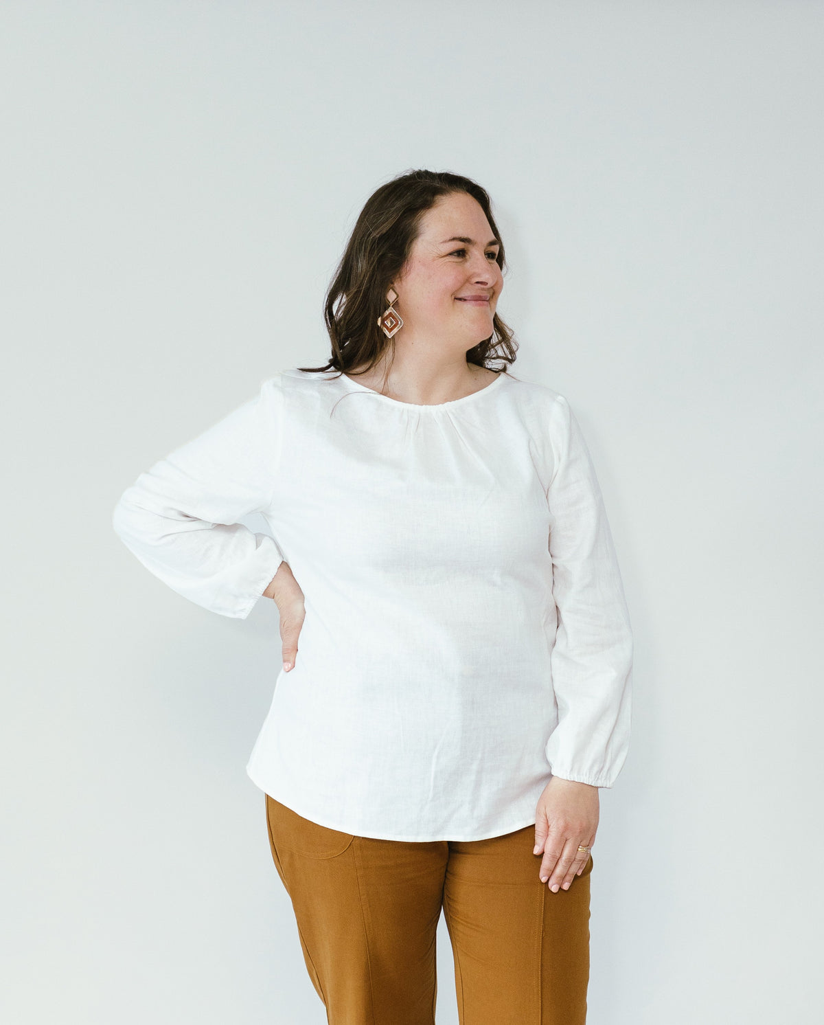 Freedom Blouse in Chalk