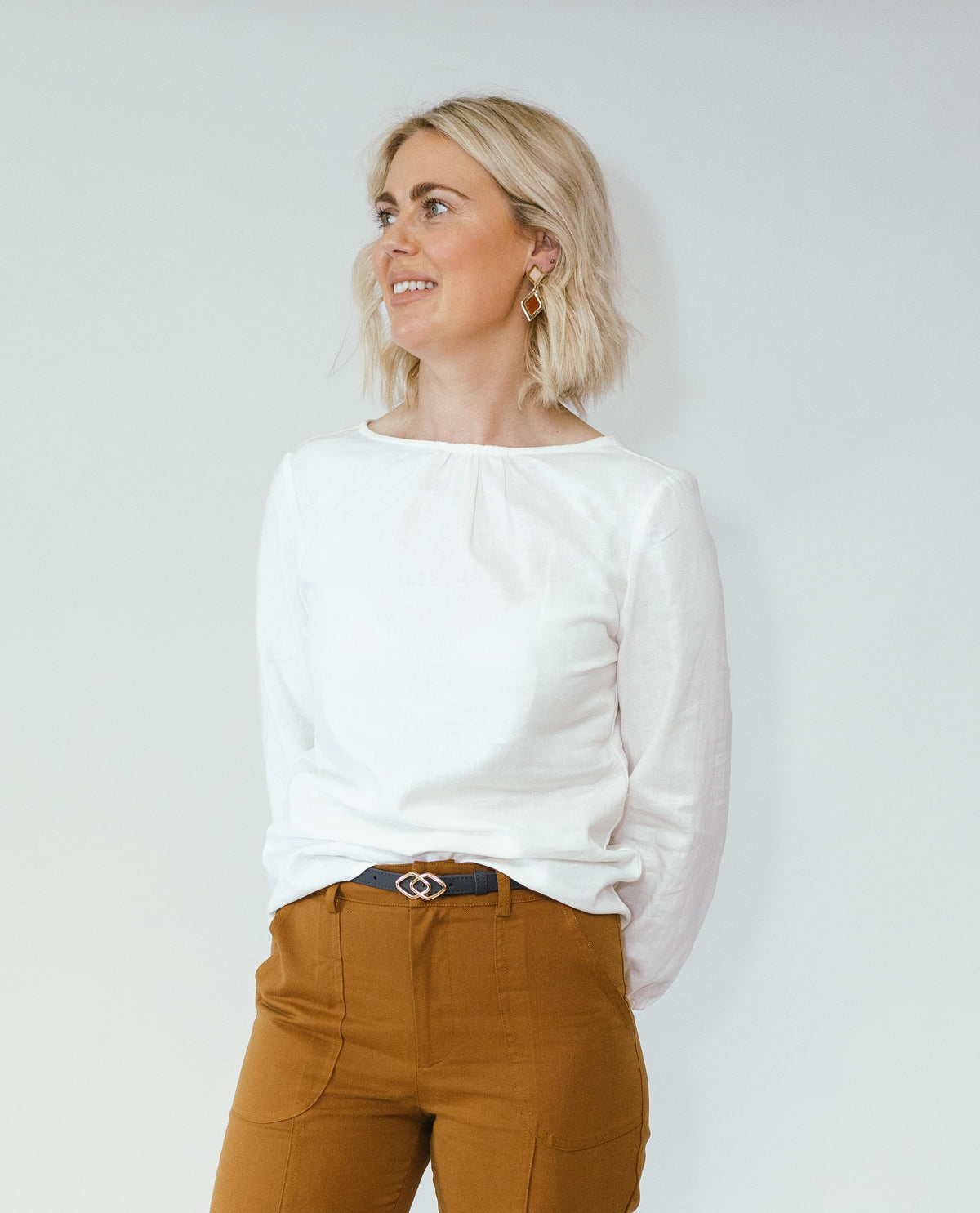 Freedom Blouse in Chalk
