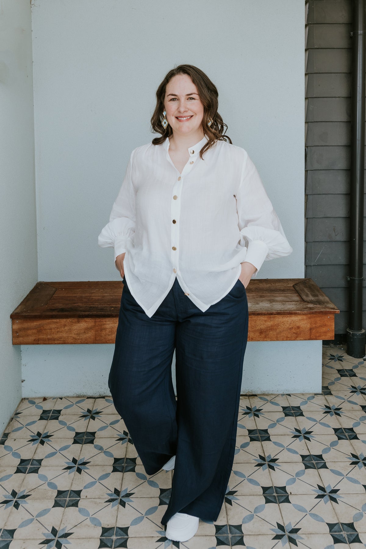 Presence Blouse in Seasalt