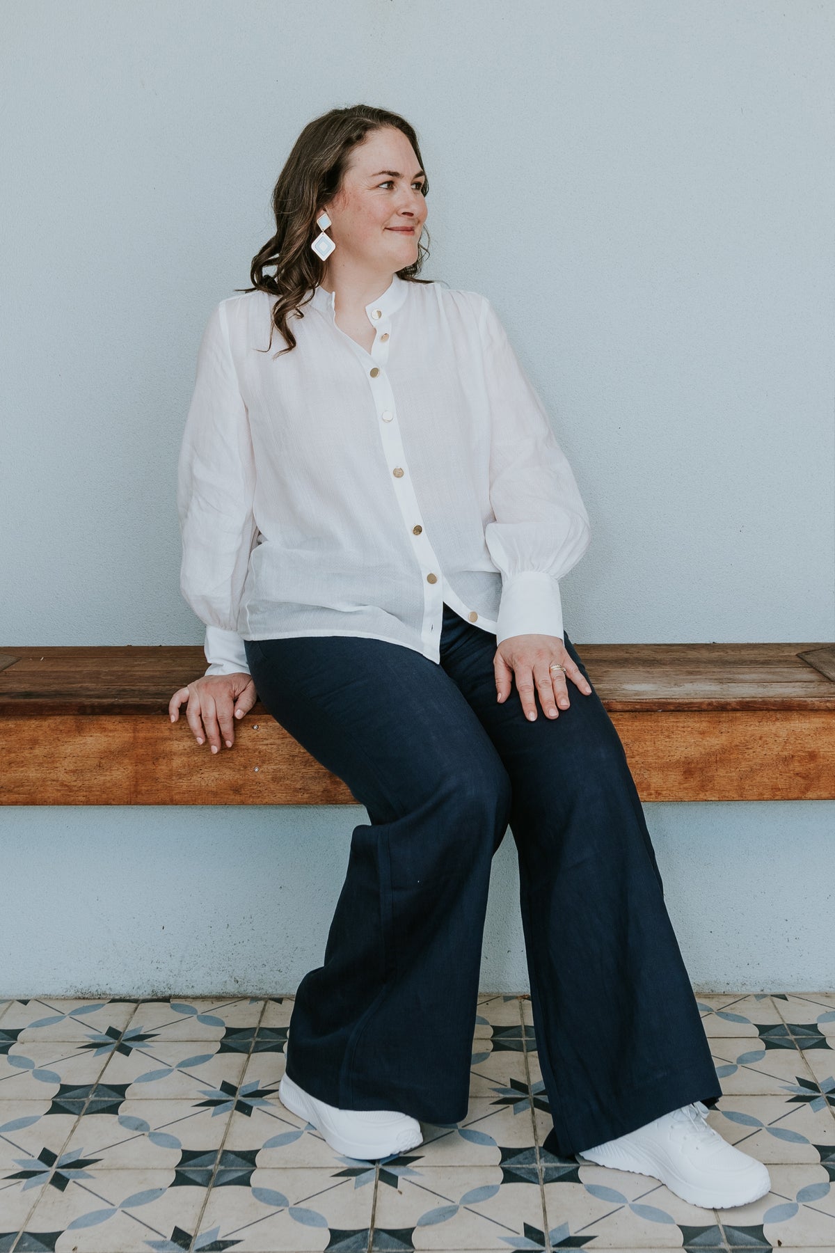 Presence Blouse in Seasalt