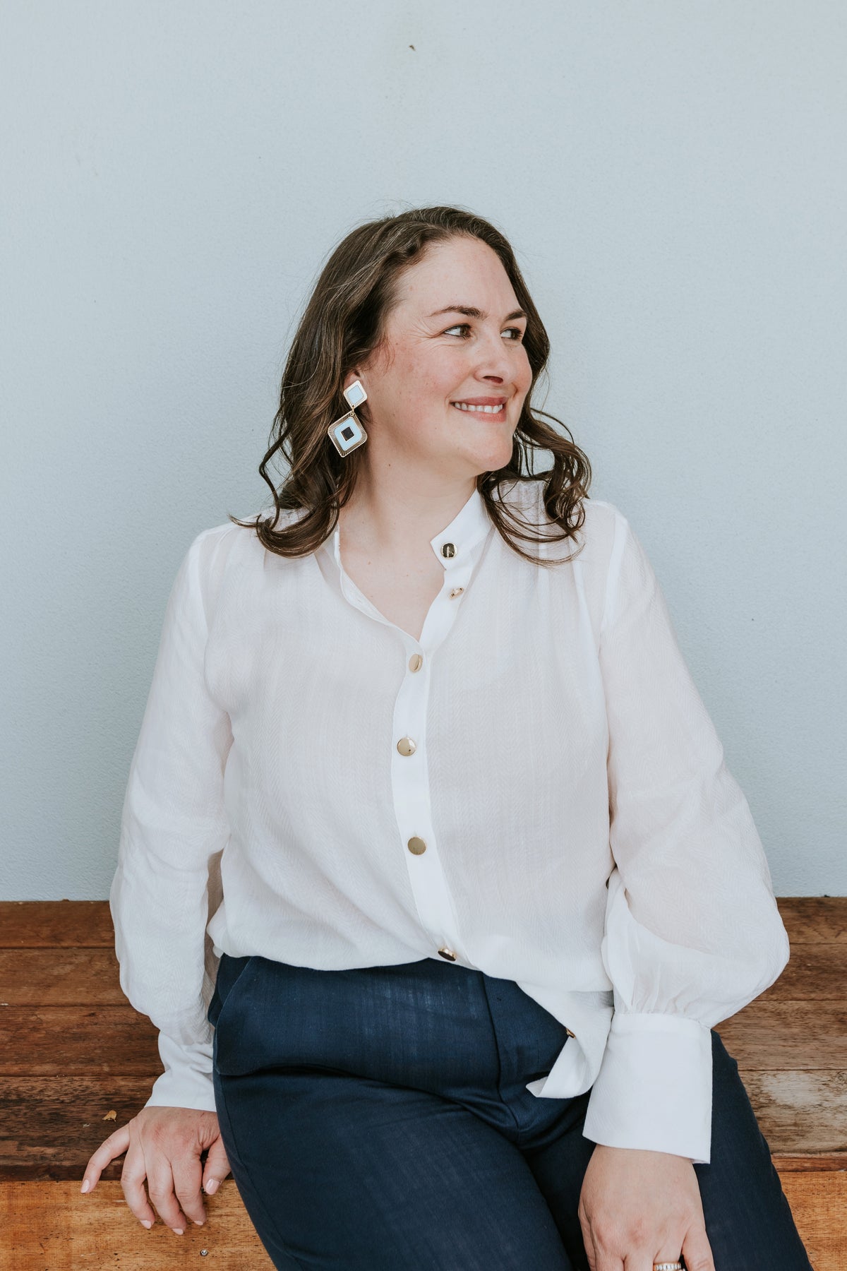 Presence Blouse in Seasalt