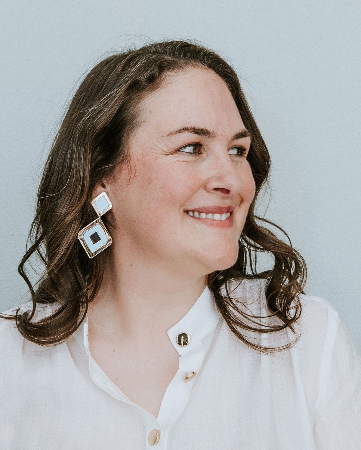 Adi Earrings in Dusted Blue