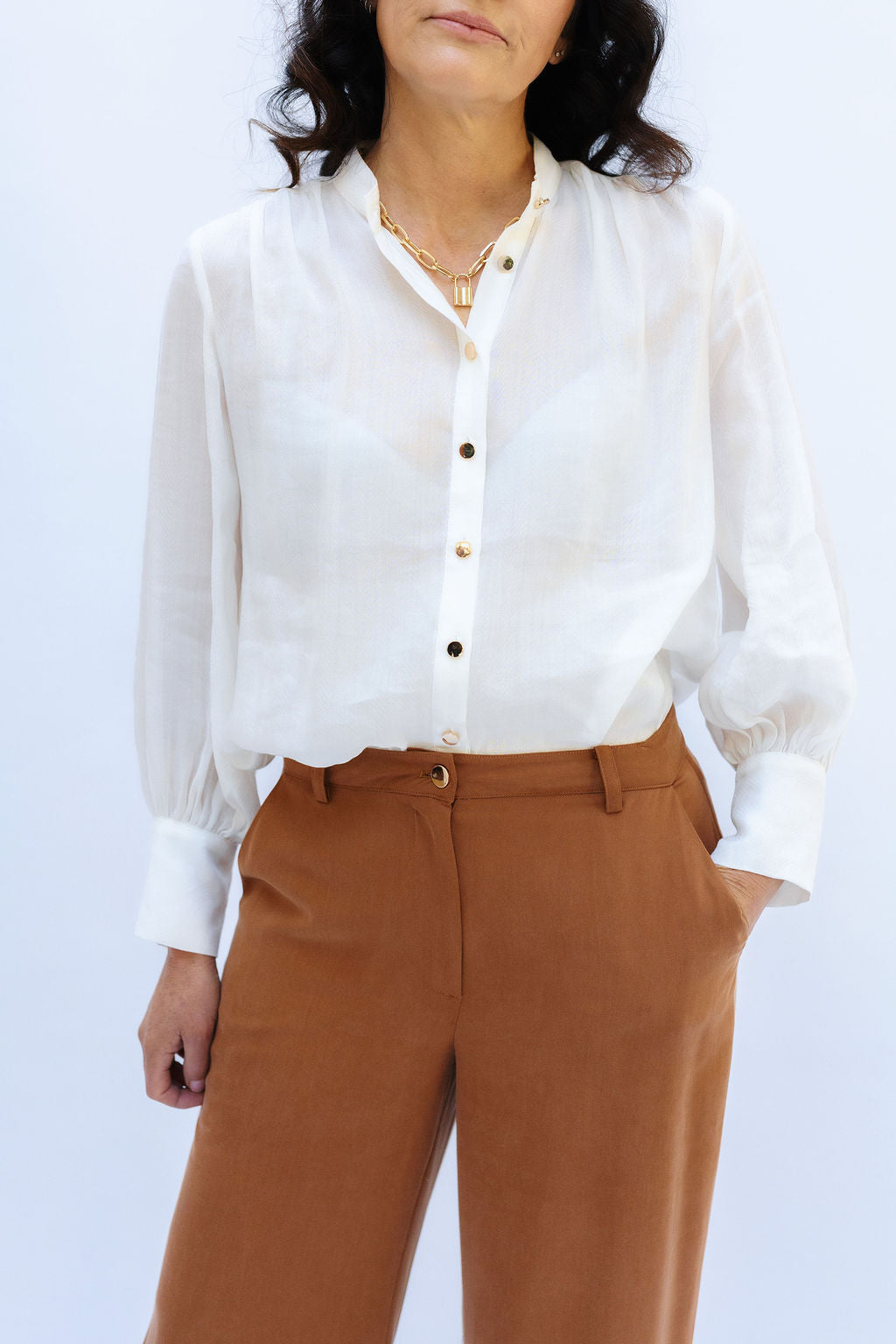 Presence Blouse in Seasalt