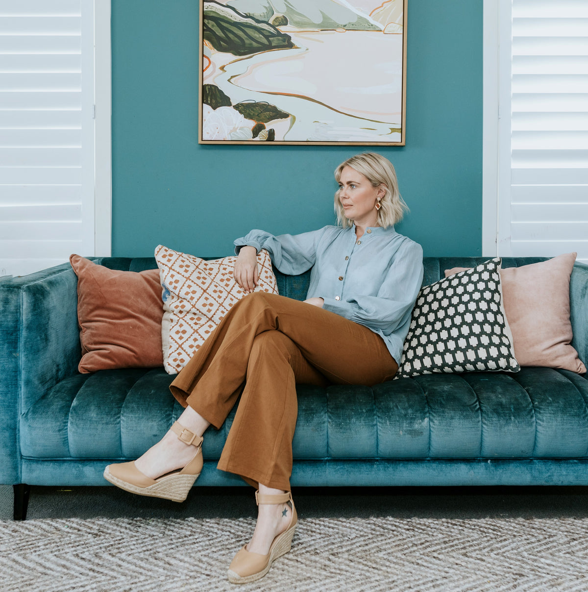 Icon Pant in Saddle