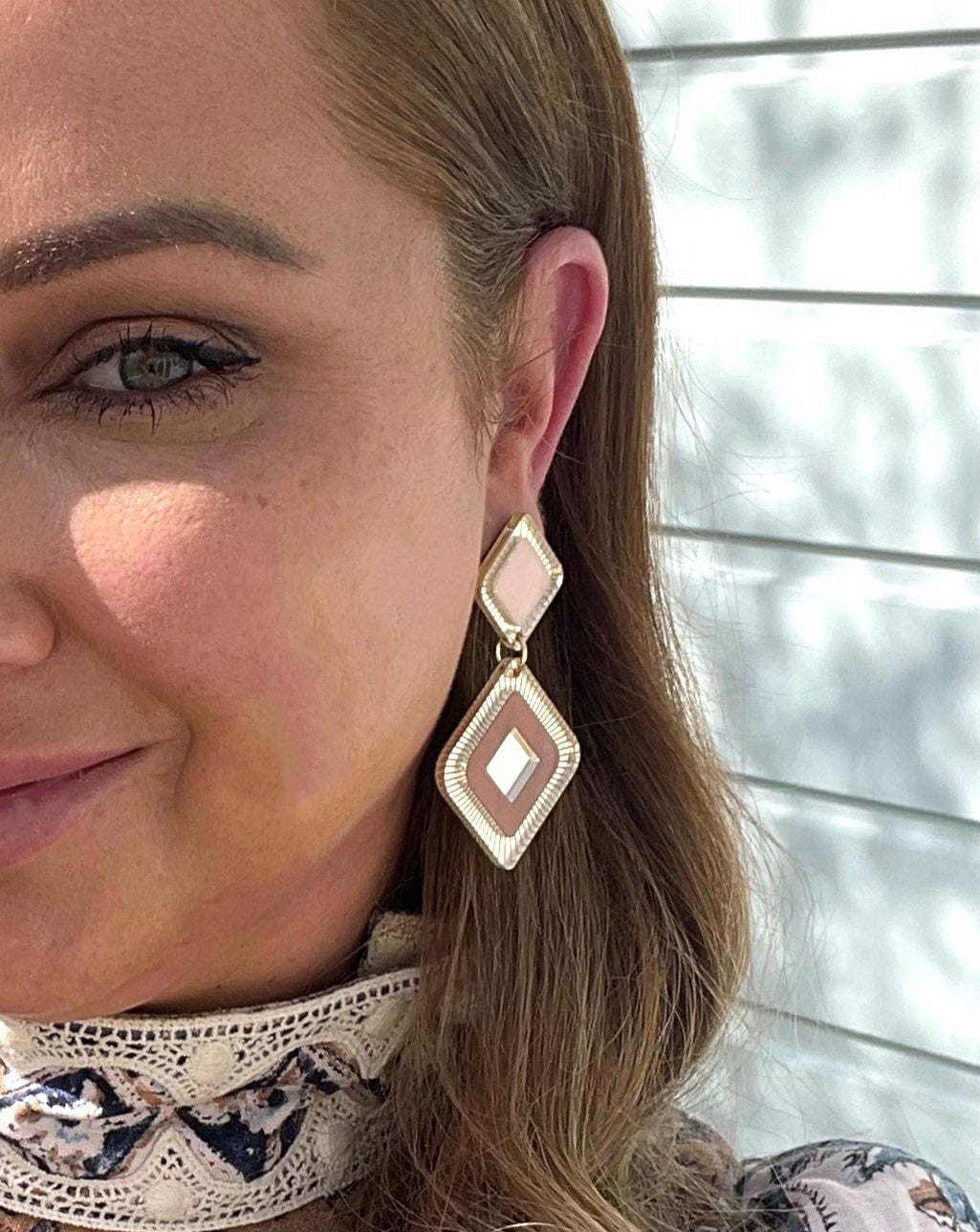 Adi Earrings in Petal and Russet